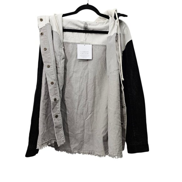 Gameday Couture Purdue Boilermakers Vintage Wash Corduroy Snap Hooded Shacket - Picture 5 of 10